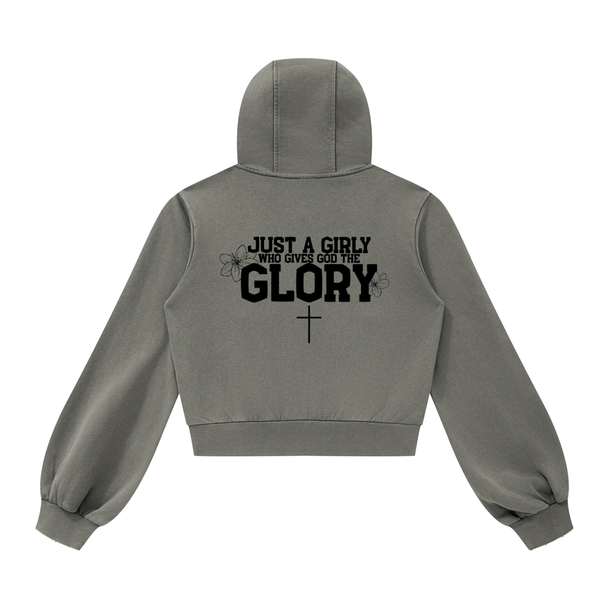 Godly Girl Vintage Wash Full Zip Hoodie