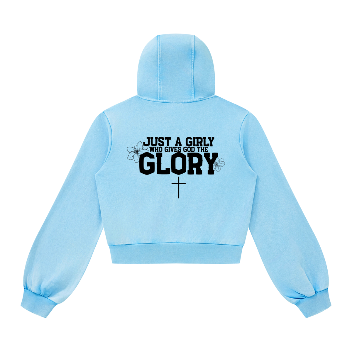 Godly Girl Vintage Wash Full Zip Hoodie